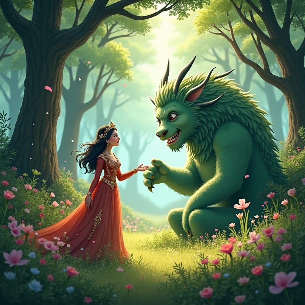 Princess Alisha and Kalpon Celebrate Friendship in Lush Fore...