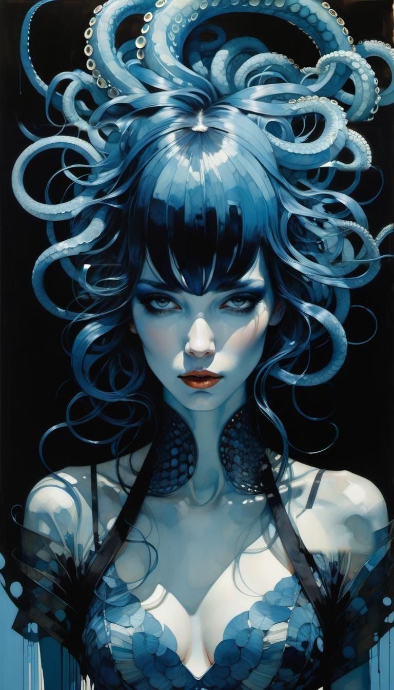 Look into my deep sea blue eyes