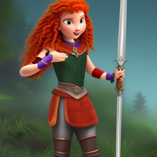 Princess Merida in Ancient Scotland with Centurions
