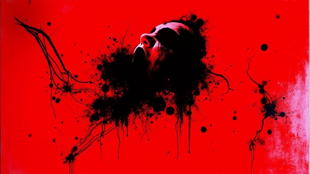 Woman's Primal Scream Reflects Mortality in Chiaroscuro Styl...