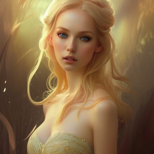 Enchanting Fairy Portrait in Magical Setting