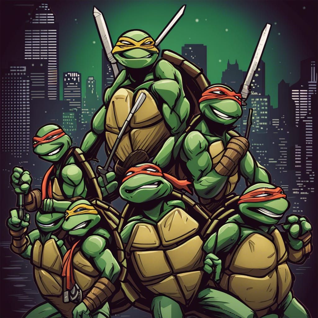 Teenage Mutant Ninja Turtles AI Art