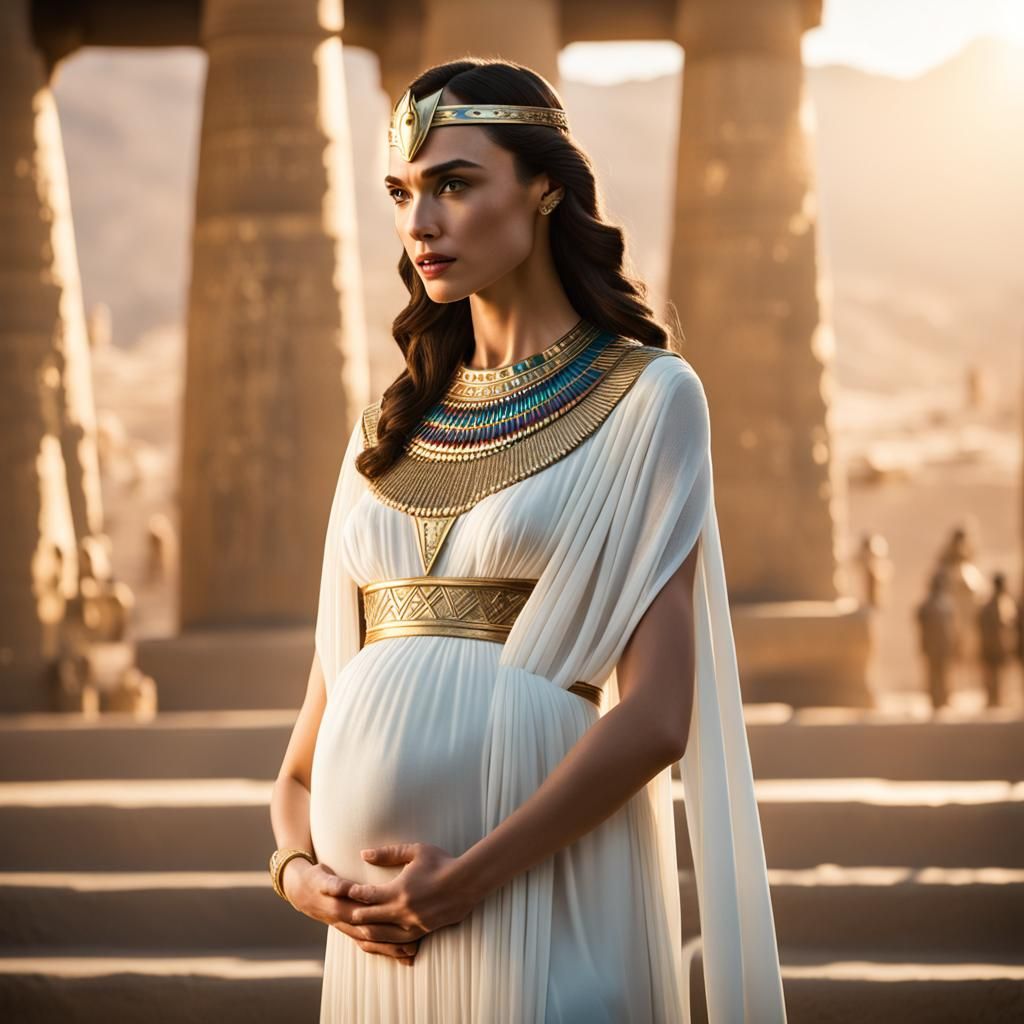 Pregnant Egyptian Queen: Professional Photography