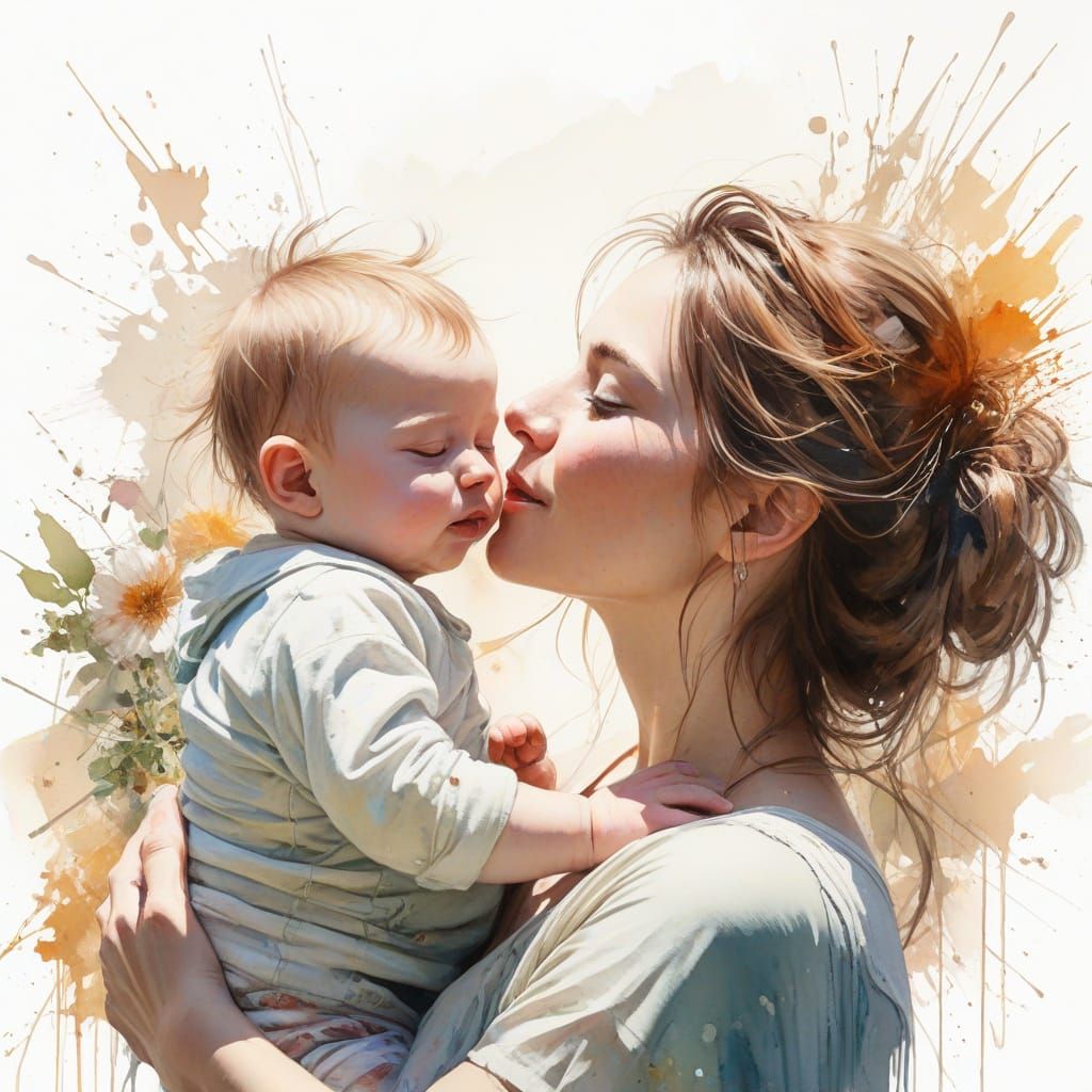 Mother's Endless Love Shines Bright in Warm Sunlight