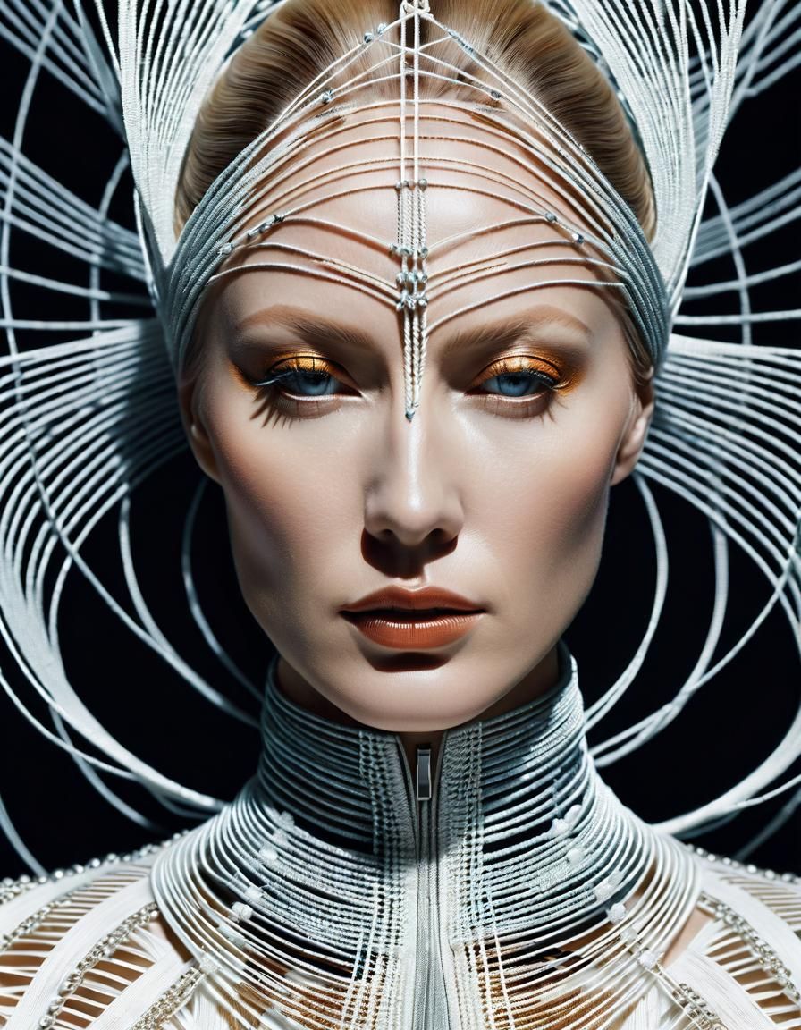 String Garments: a Glitchcore Portrait as Digital Art