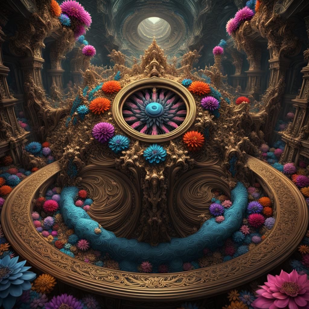 Hyperdetailed Fractal Render of Life's Maelstrom