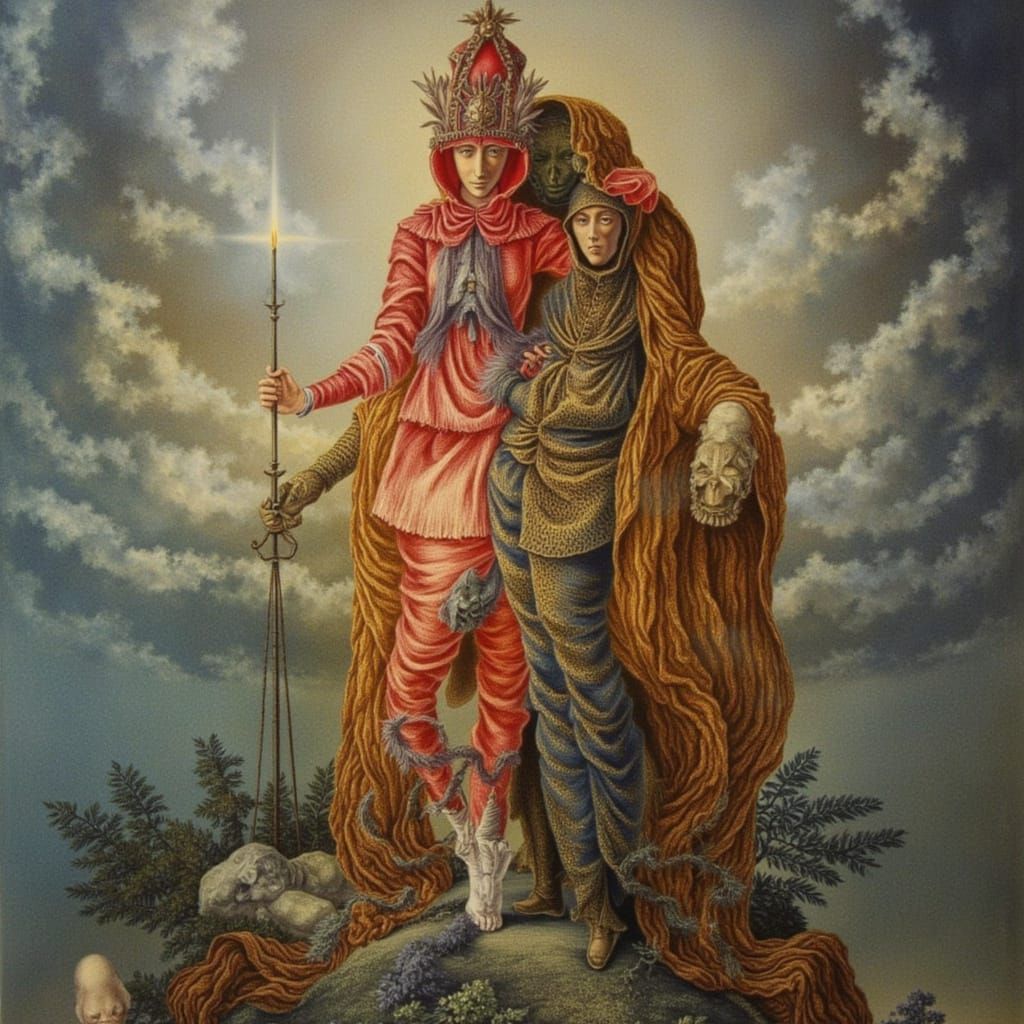 AI in Mortal Form With Vivid Colors