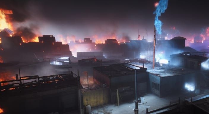 Infernal Hellscape: Destruction and Agony in 3D