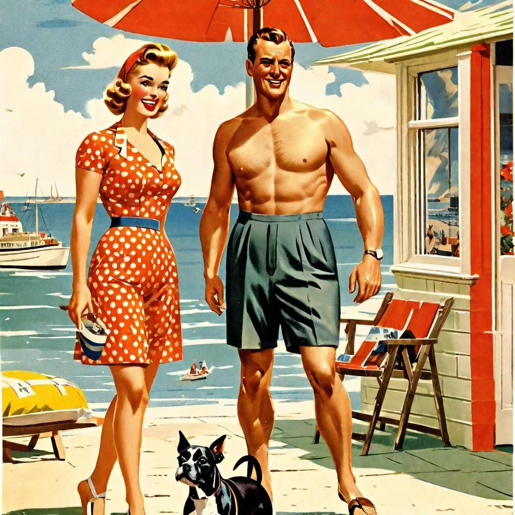 Seaside Postcard 1950’s