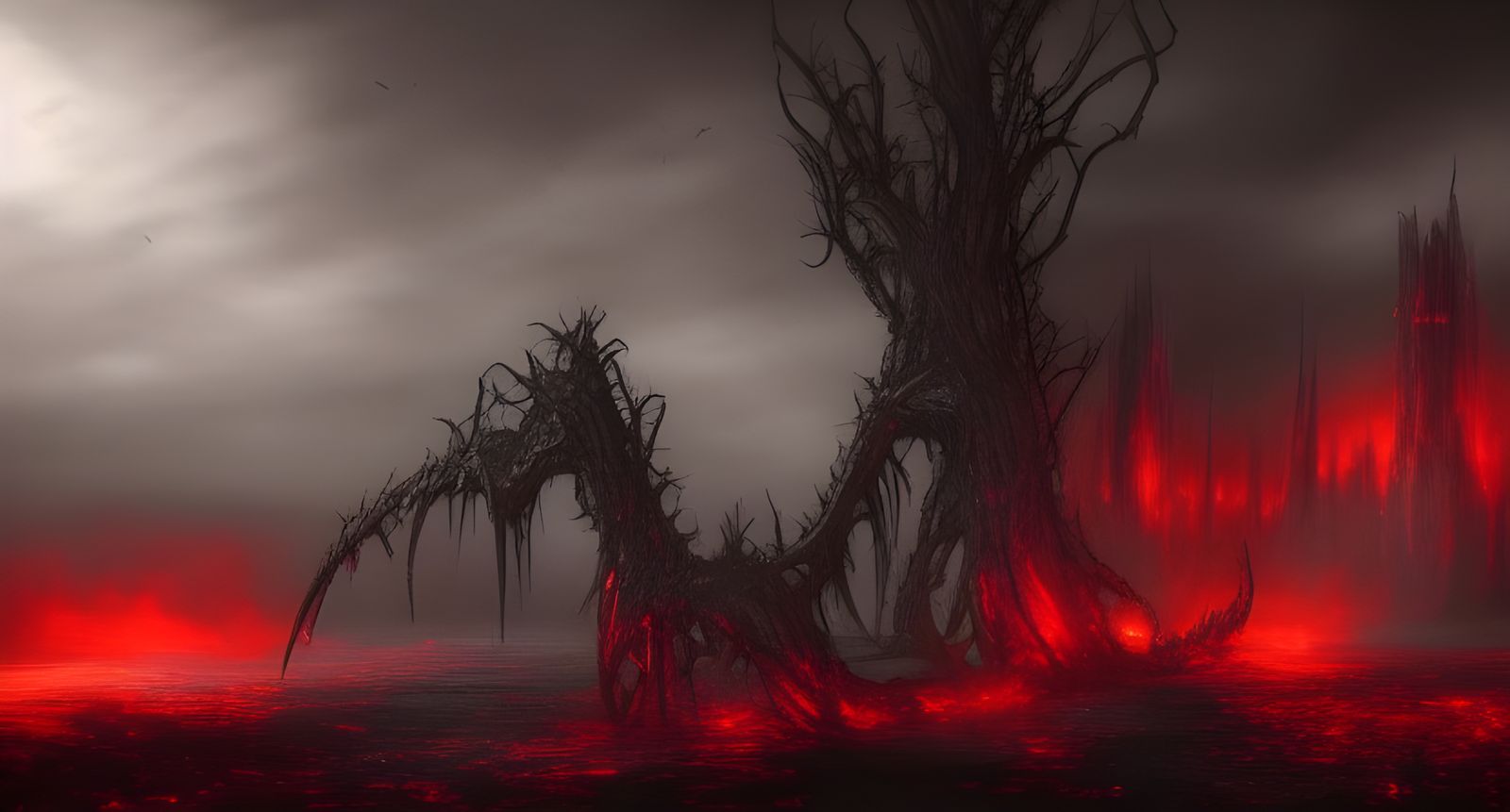 Lovecraftian Elder God in a Dark Post-Apocalyptic World