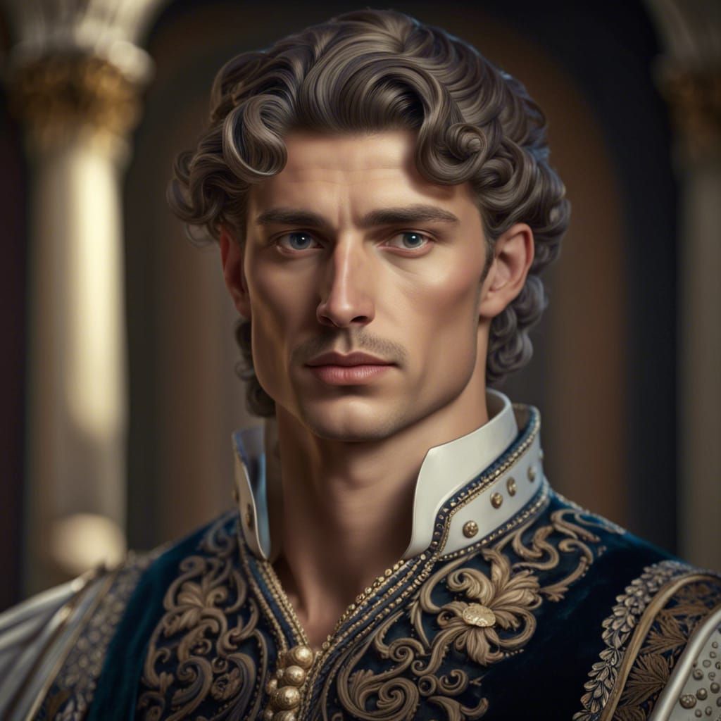 Hyperrealistic Portrait of a German Emperor