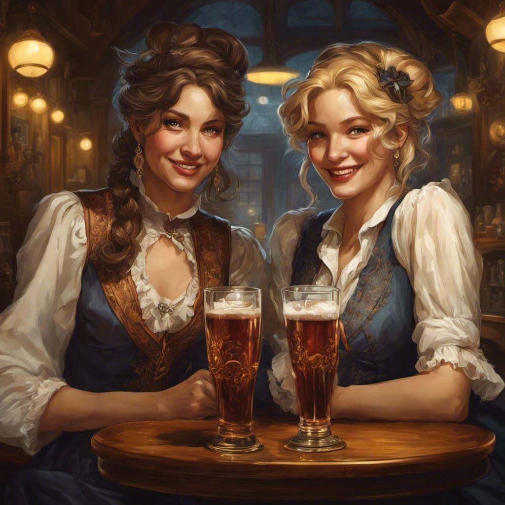 Victorian Pub: Portrait of Two Best Friends