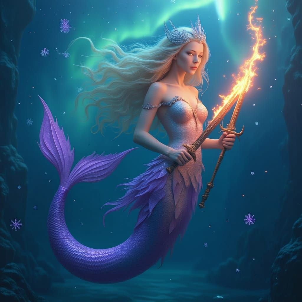 Icy Ocean Goddess of Ice and Fire