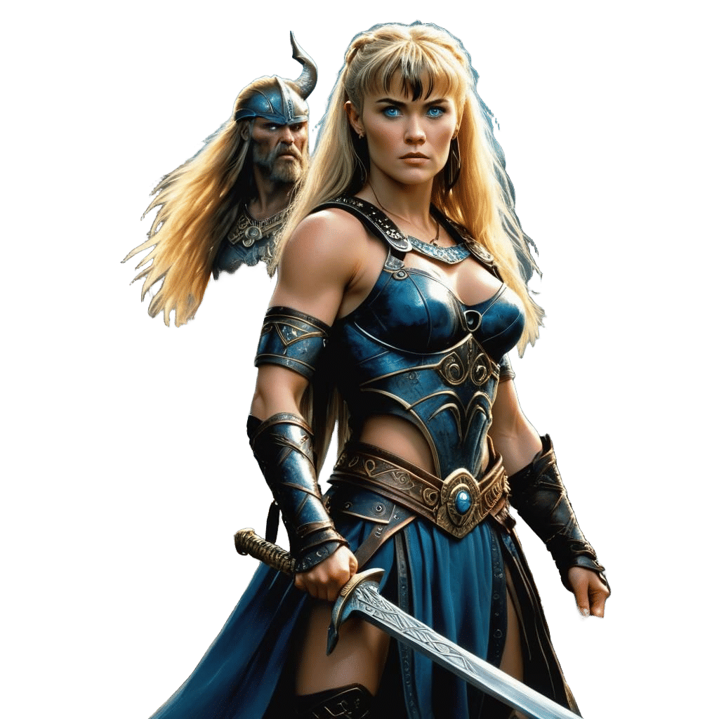 Viking Warrior Triumphs in Urban Fantasy Art