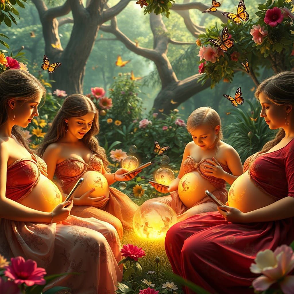 Garden of Eden: Babies Creating AI Art