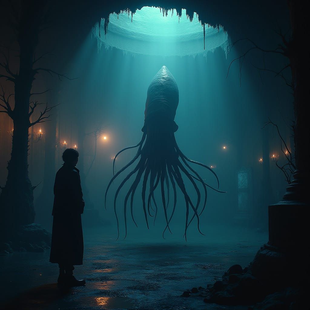 Surreal Squid Game Arena in Hyperrealistic HDR