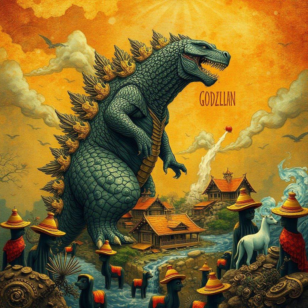 Godzilla, Tender Guardian of a Surreal Paradise
