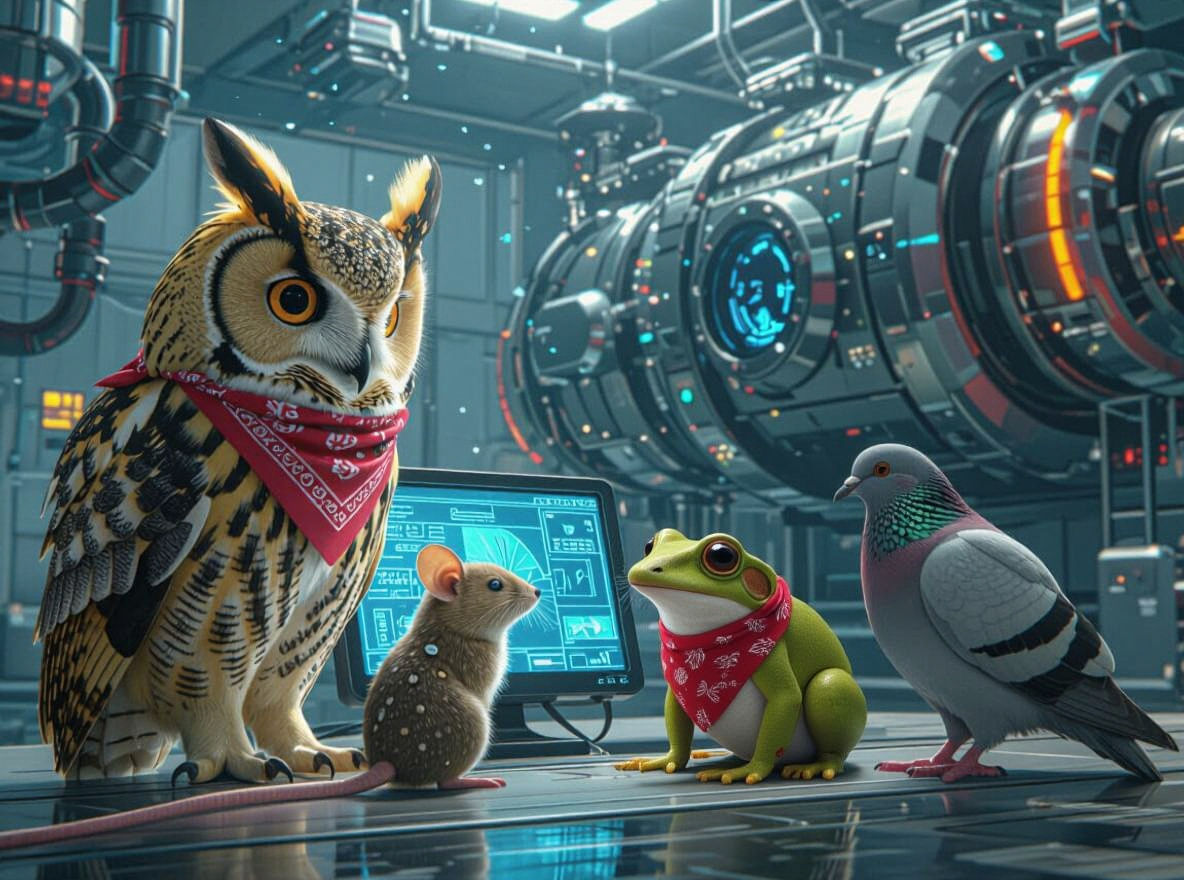 Animals Collaborate Using Digital Tools at Water Facility