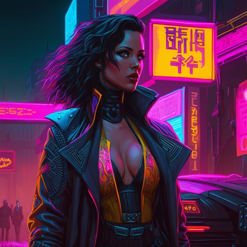 Annabel Lee in Cyberpunk 2099 Neon Style