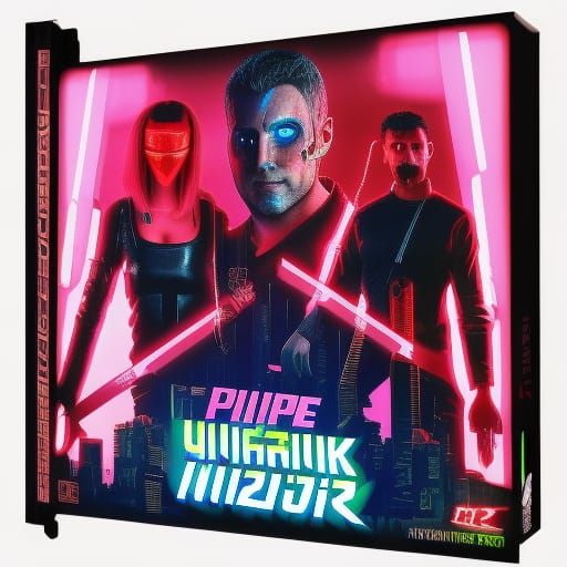 Cyberpunk Cityscape in Neon Lights, The Purge