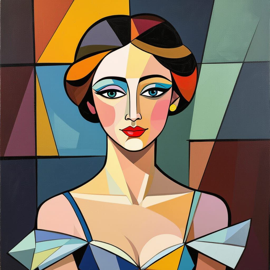 Cubist Ballet Dancer Masterpiece