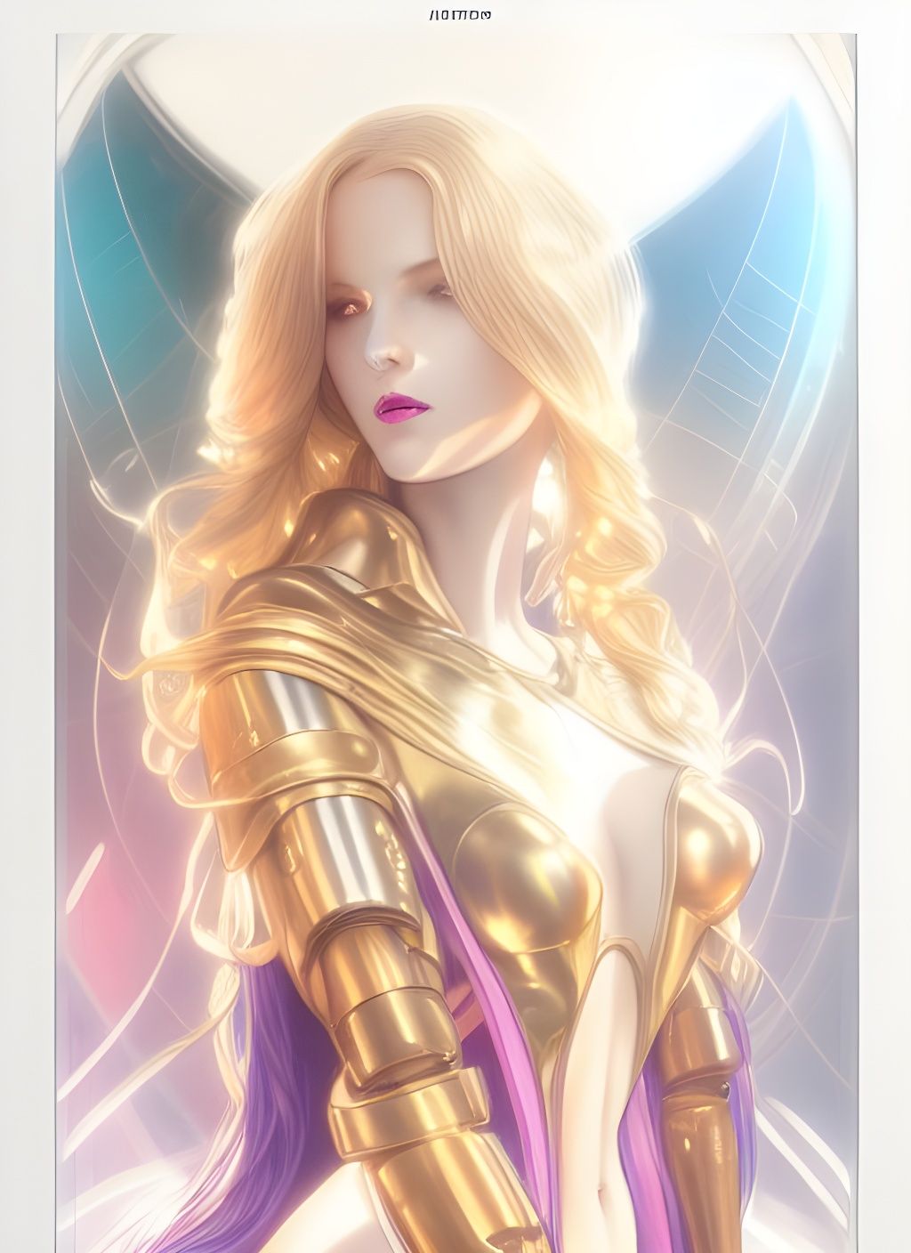 Cyberpunk Goddess Android Girl Portrait