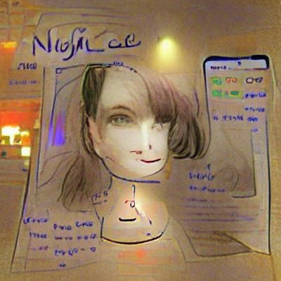 Abstract AI Self-Portrait: Conceptual Visualization