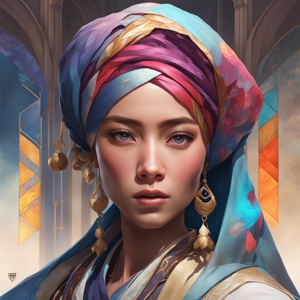 Detailed Portrait with Dynamic Lighting