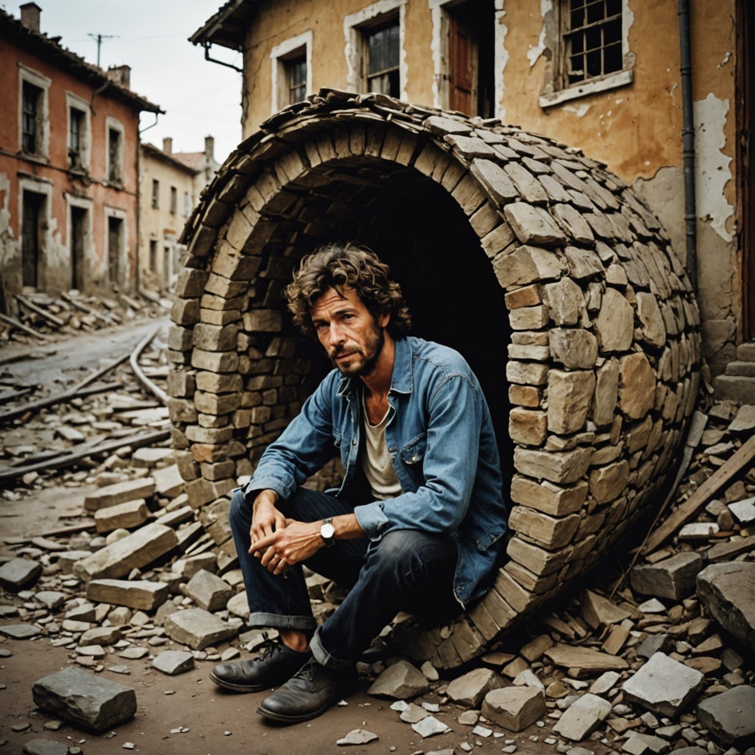 Abstract Rolling Stone: Feeling Lost and Without Direction