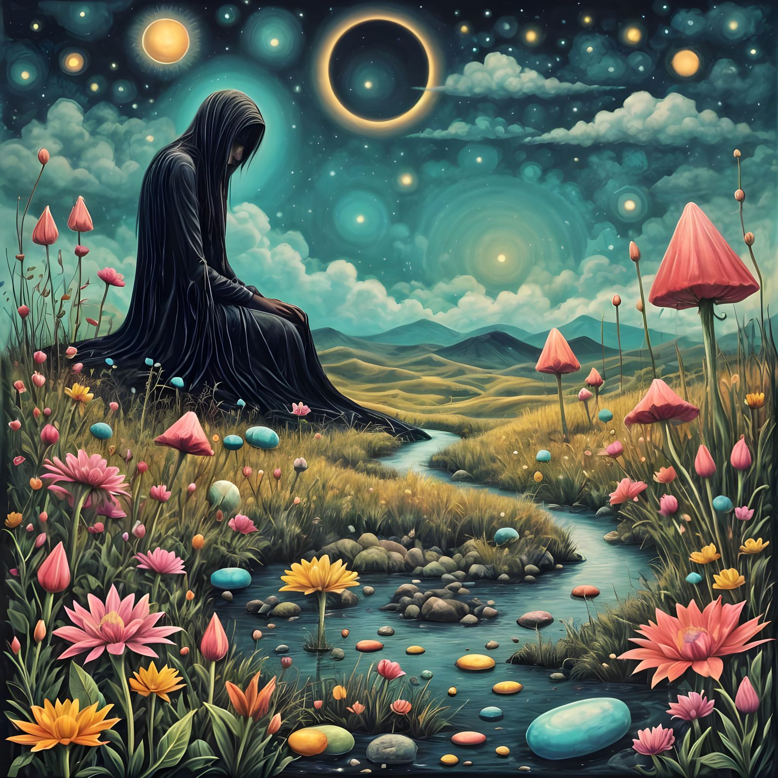 Disintegrating Reality in a Psychedelic Haze