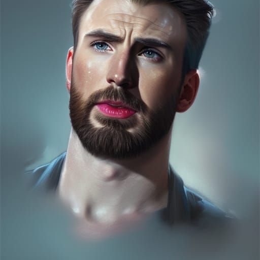 Hyperdetailed Portrait of Chris Evans in Artgerm Style