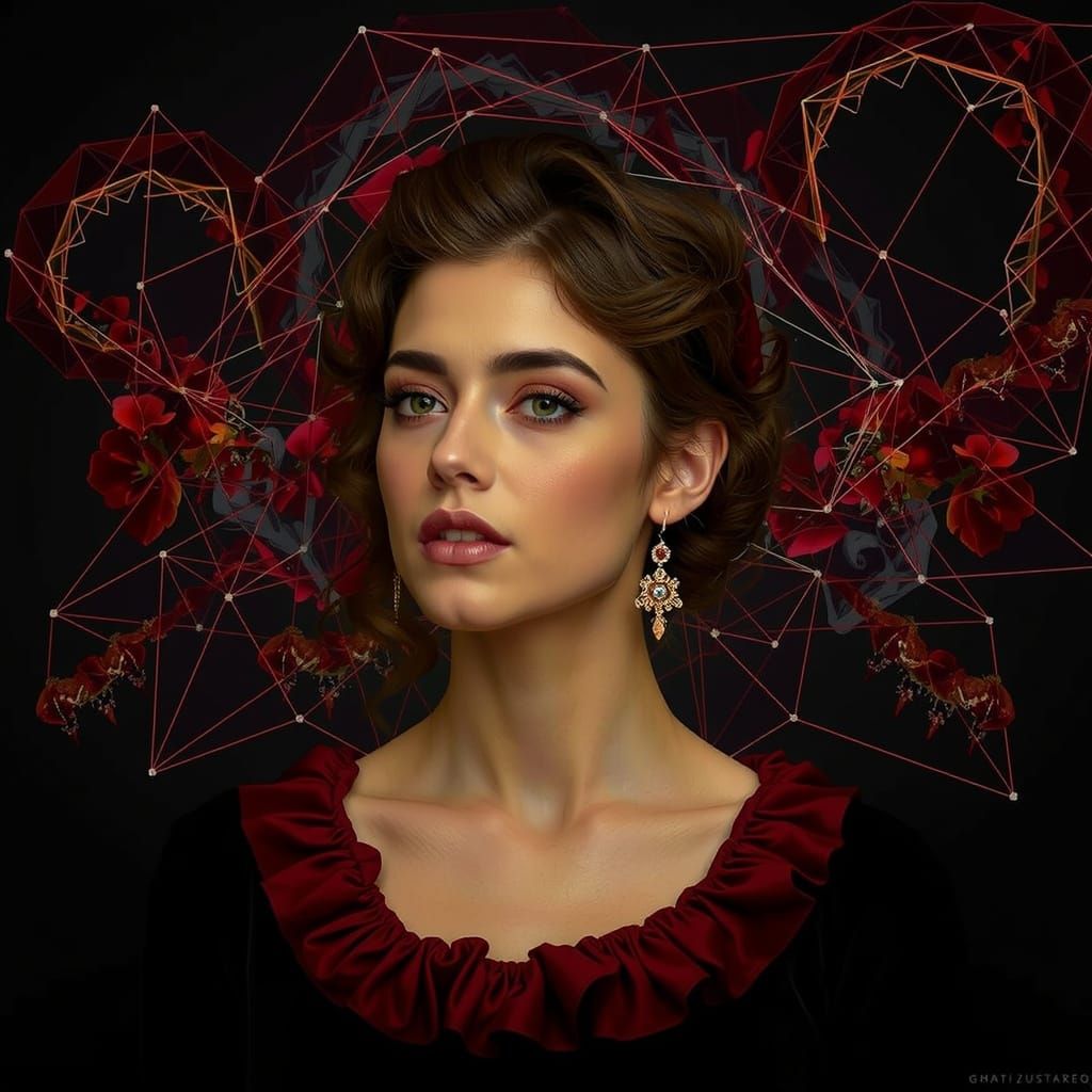 Vibrant Geometric Illusions in Photorealistic Style