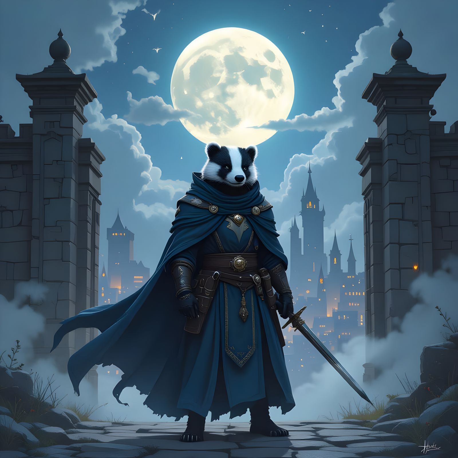 Celestial Badger Paladin Guards Cloud City