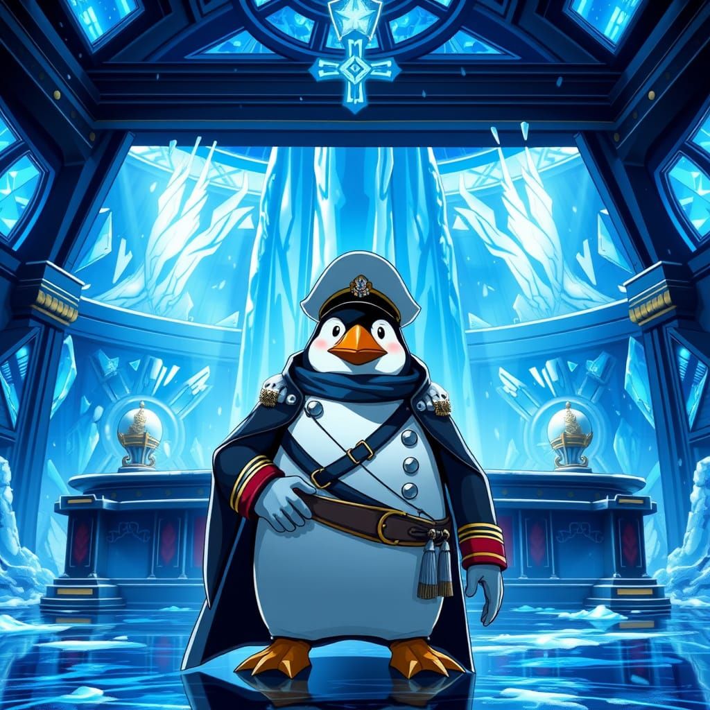 Epic Anime Commander in Ice Fortress War Room