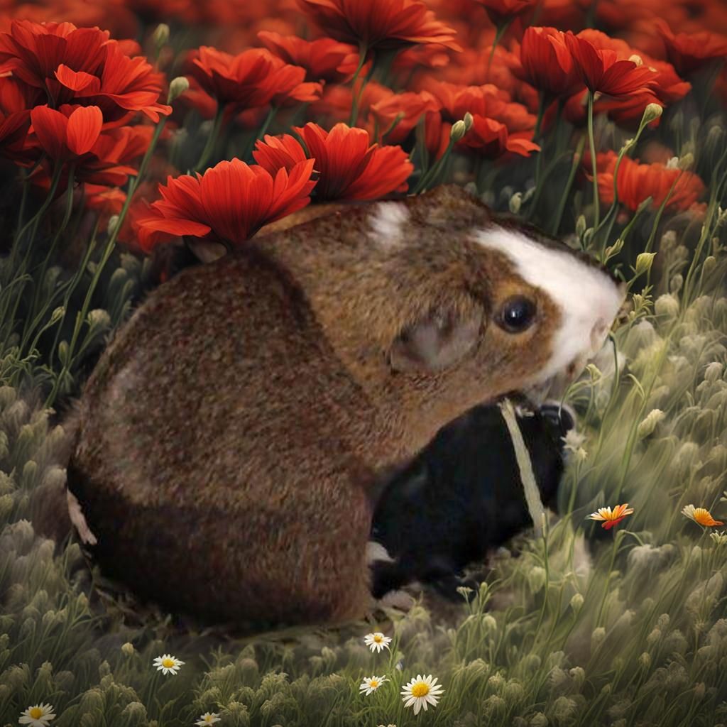 Lush Flower Field in Bloom