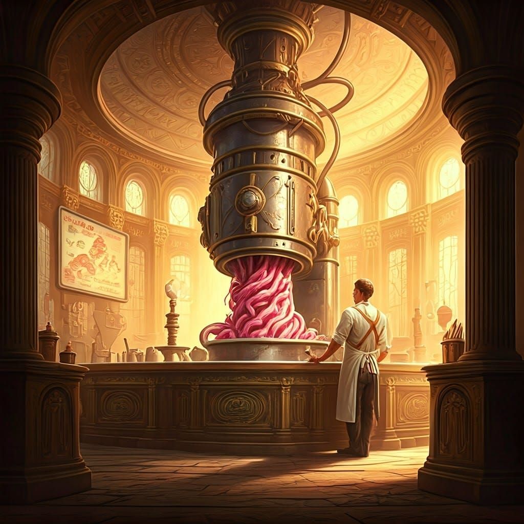 Surreal Ice Cream Shop with a Dark Secret