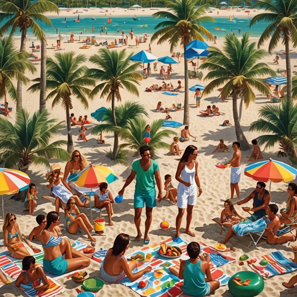 Miami Beach Family Barbecue in Dreamscapes Style