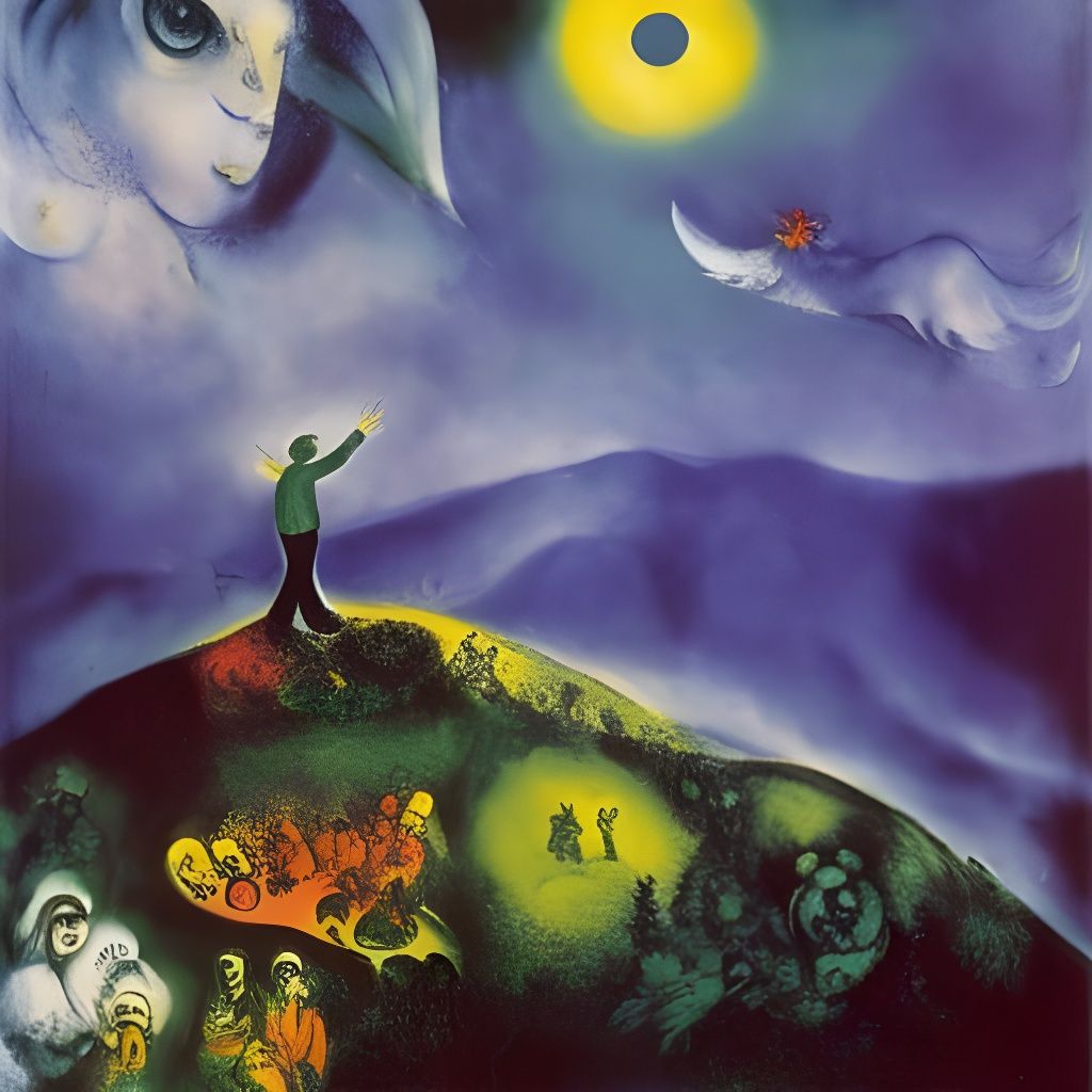 Wanderer Above the Sea of Fog: Chagall Interpretation