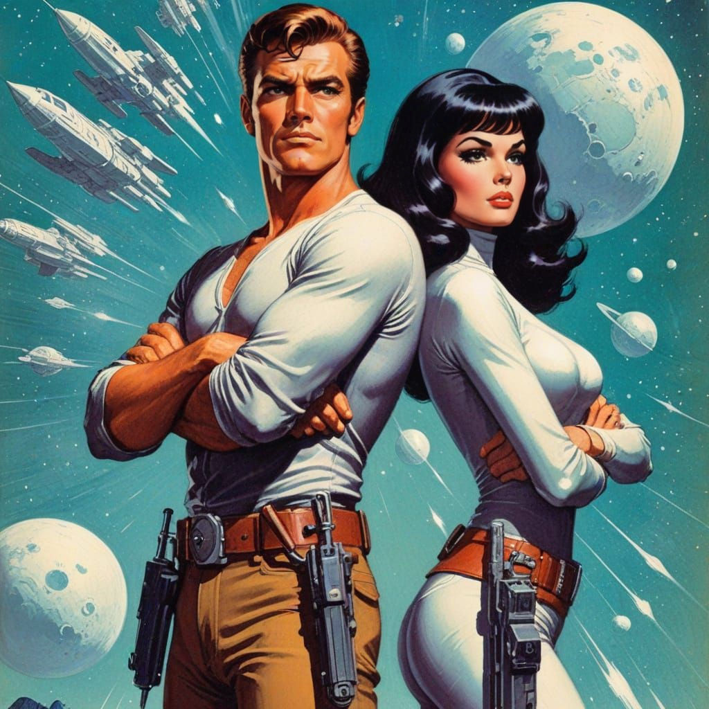 Flash Gordon and Dale Arden Pulp Cover Art