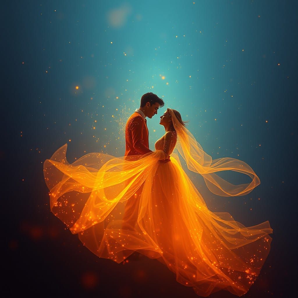 The Veil of Air in Intense, Whirling Dance