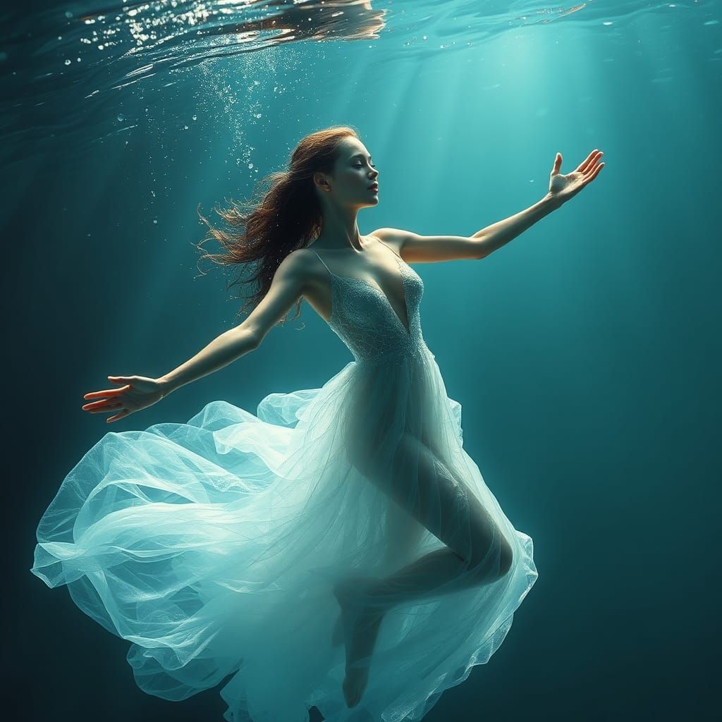 Ethereal Water Lady in Fantasy Style