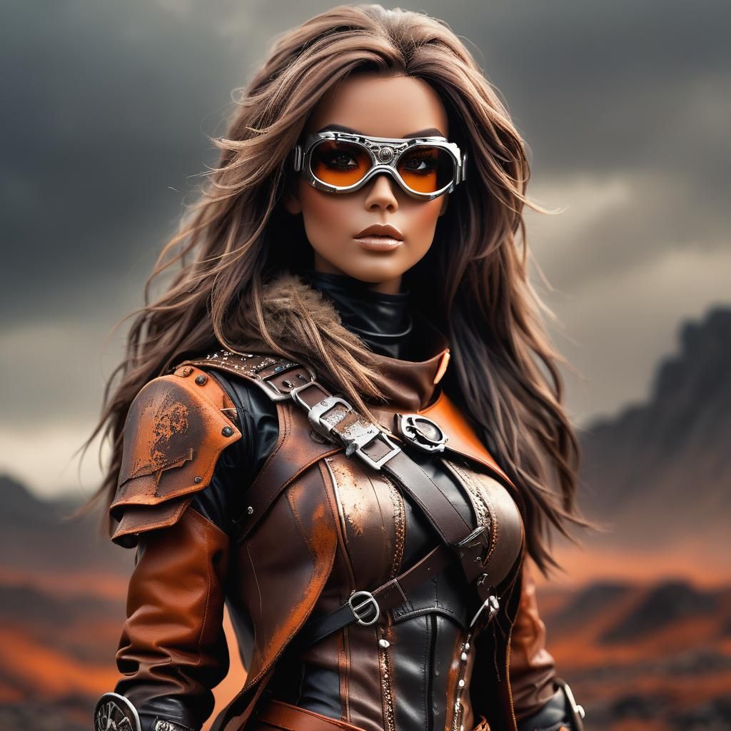 Post-apocalyptic Barbie doll