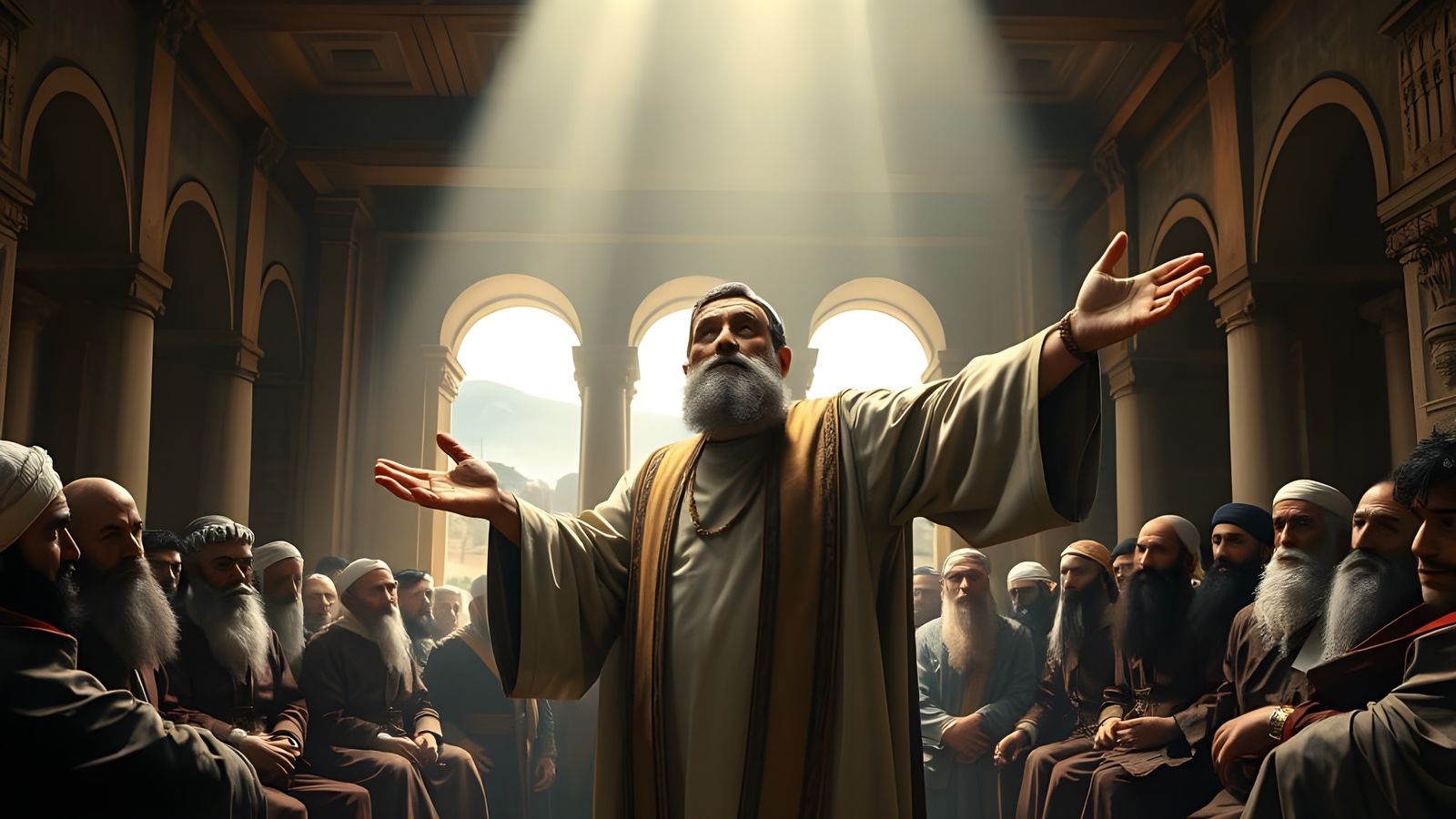 High Priest Caiaphas Confronts the Sanhedrin in Dramatic Bib...