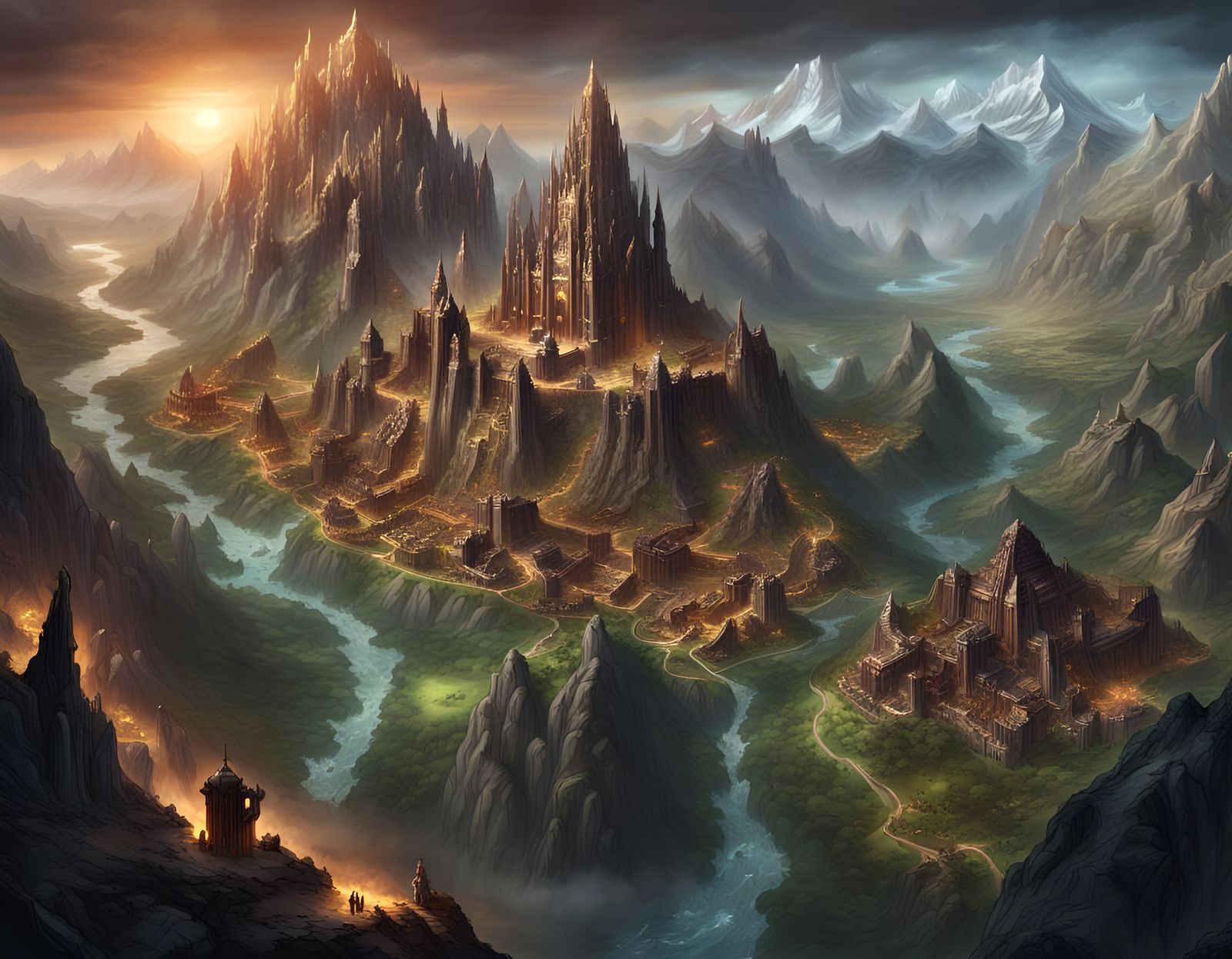 Diablo-Style World Map: Ureh and Necromancer Temple