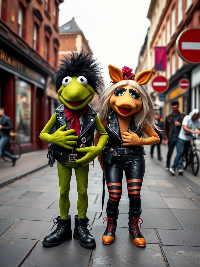 The Muppets as Punks in London