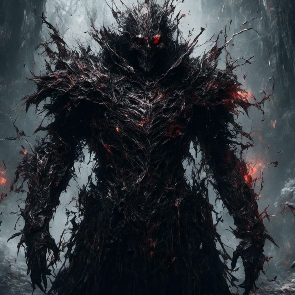 Cursed Knight in Jet-Black Armor