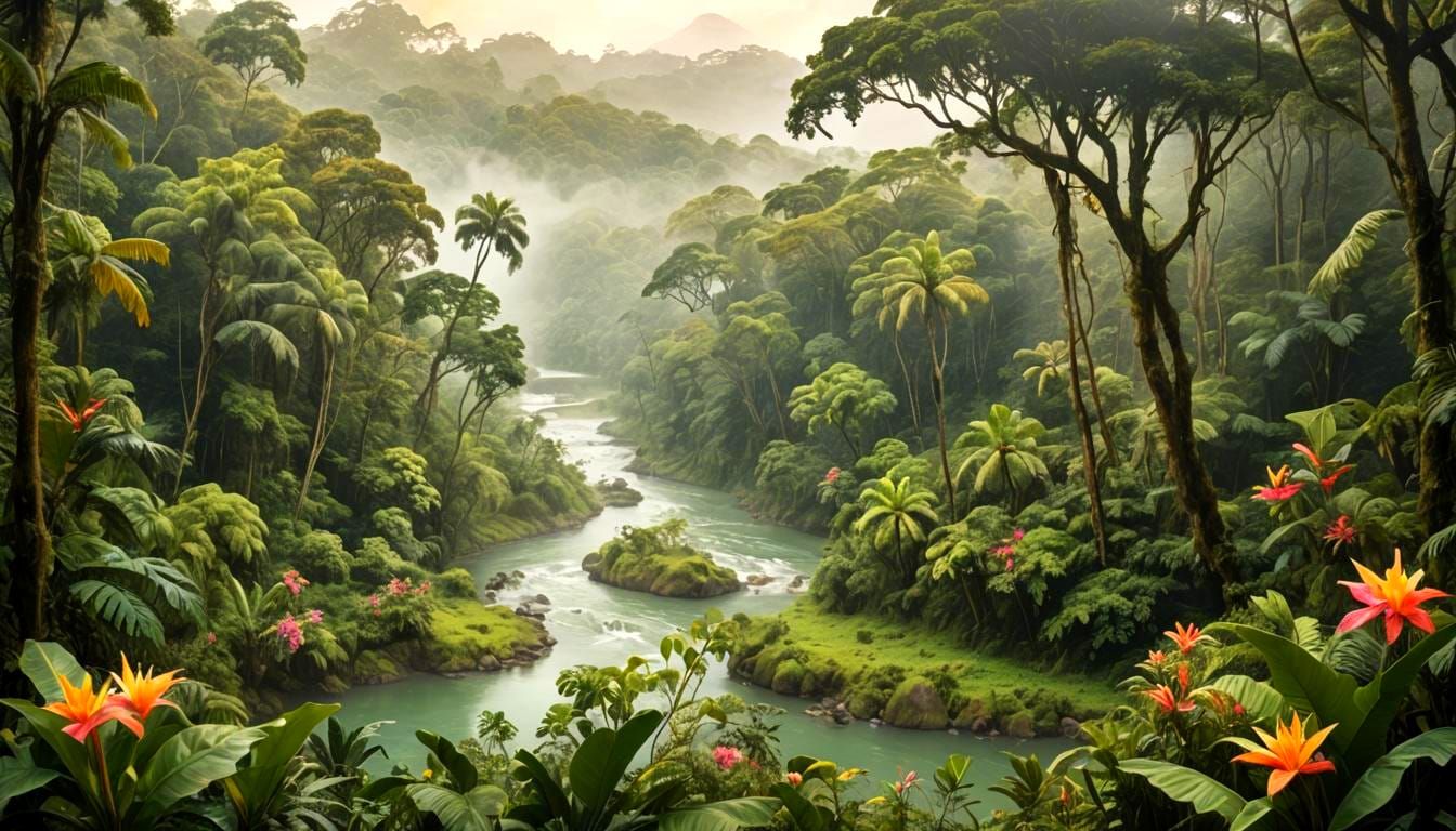 Lush Costa Rican Landscape