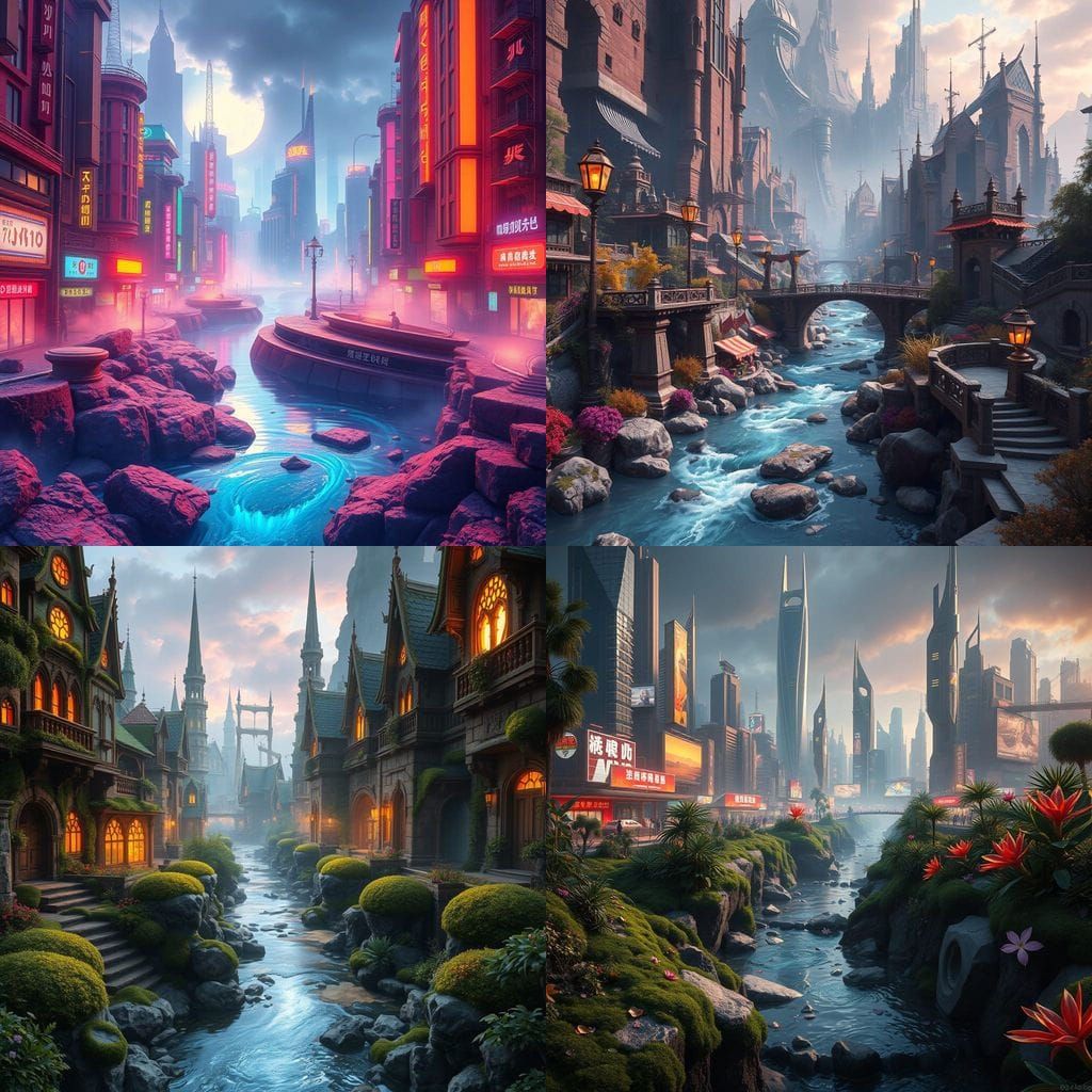 Urban Oasis in Fantasy Realm