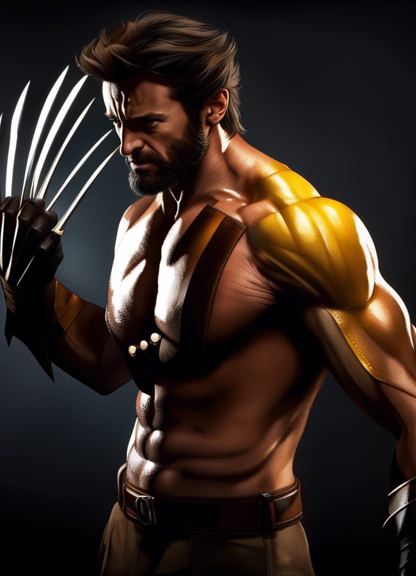 Hugh Jackman as Wolverine: Hyper-Realistic Photography