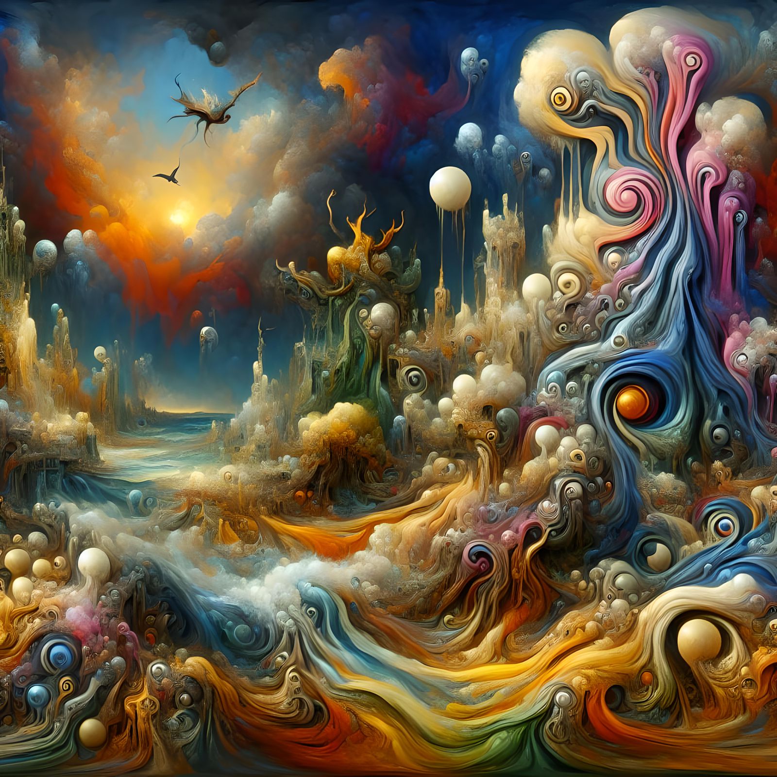 “Melange of Objects - Vortex Sketch” (Image)